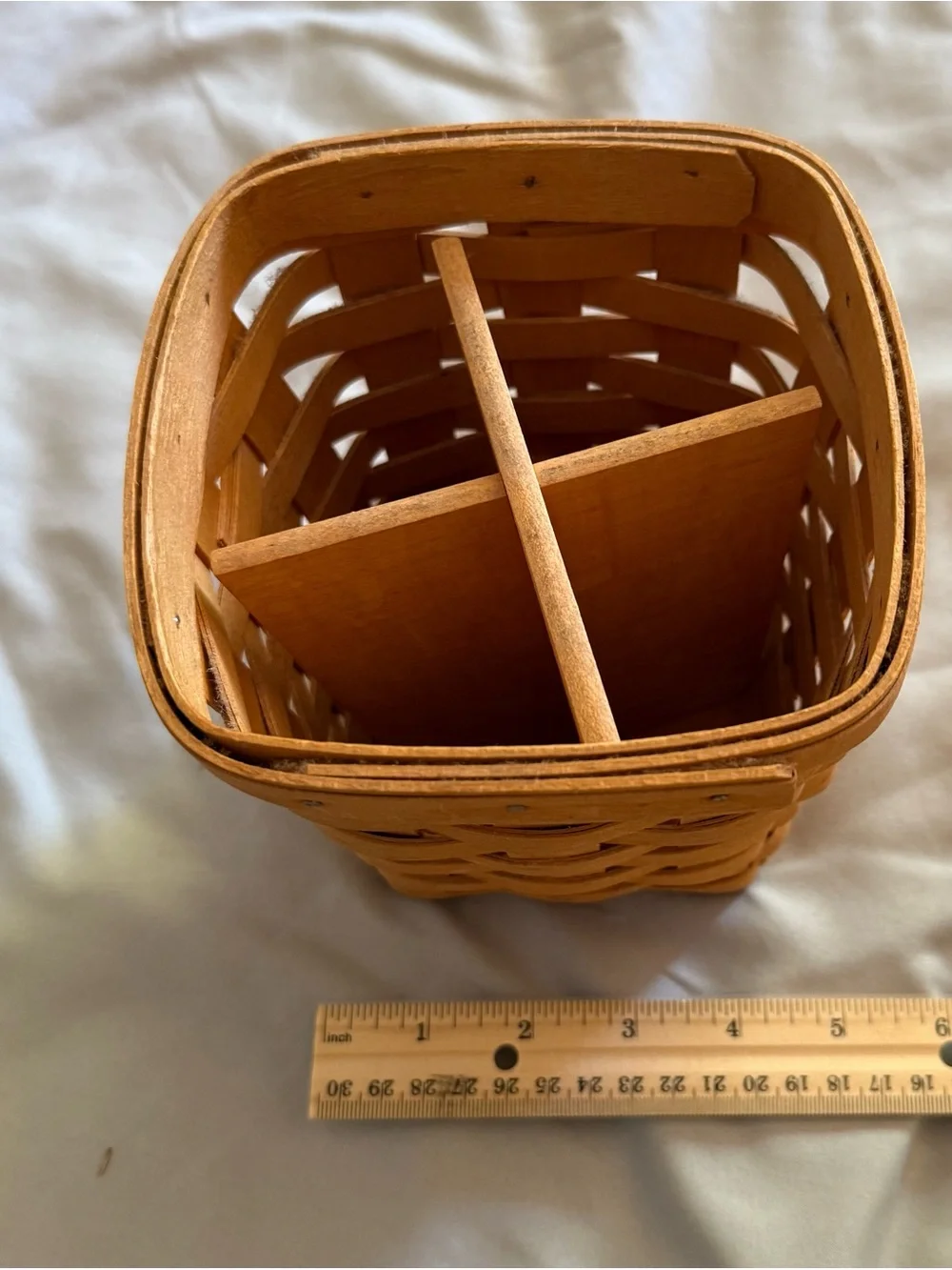 Longaberger Small Woven Basket in Warm Brown